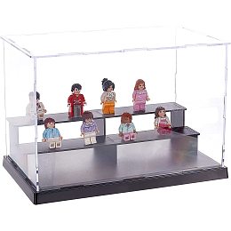 OLYCRAFT Clear Acrylic Display Case (Assembly Required) Assemble Countertop Box Model Display Boxes Showcase Dustproof Waterproof Storage Box for Action Figures Model Display - 10.2x6.7x6.1 Inch
