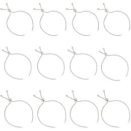 UNICRAFTALE 12pcs 3 Sizes 4-9 Inches Adjustable Slider Bracelets Extender Chains with Ball Ends Stainless Steel Bracelet Making Stainless Steel Color