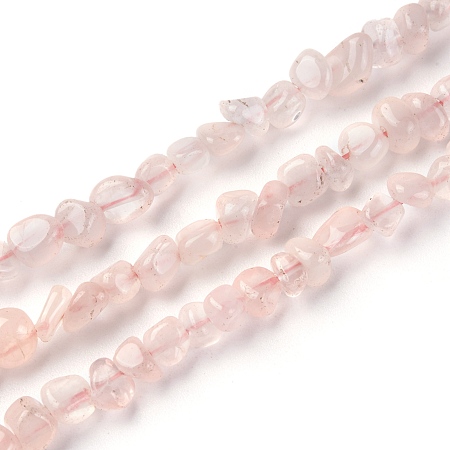 Arricraft Gemstone Strands, Rose Quartz, Chip,The beads about 3~5mm, hole: 0.8mm, 15.5 inches, 82pcs/strand
