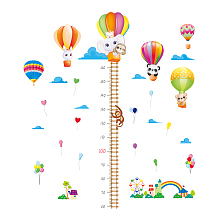 SUPERDANT 3 PCS/Set Height Chart Hot Air Balloon Height Chart Forest Animals Wall Sticker PVC Growth Charts Ruler 60 to 160 cm Height Measure for Nursery Bedroom Living Room