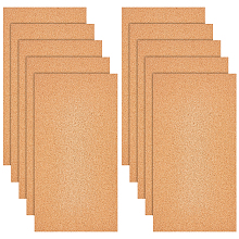 OLYCRAFT 10 Sheets Cork Sheets 12x6.1 Inch Thin Cork Roll 1mm Thick Brown Cork Board Rectangle Cork Tiles Cork Mats for Coaster Placemat Kitchen Dining Hall DIY Crafts Supplies