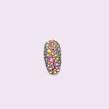 Honeyhandy Glass Rhinestone Flat Back Cabochons, Back Plated, Faceted, Half Round, Colorful, 1.5~1.6x1mm, about 1440pcs/bag