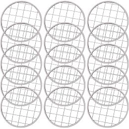 GORGECRAFT 15PCS Flower Frog Lids Mason Jar Lid Holder Metal Flower Lid Grid Flower Organizer Lid Insert Organizer Glass Bottle Covers Arranging Supplies for Regular Mouth Mason Canning Jars