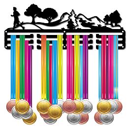 CREATCABIN Running Medal Holder Sport Runner Athlete Medals Hanger Display Stand Wall Mount Decor Holders for Runners Home Medalist Running Outdoor Soccer Gymnastics Over 60 Medals 15.7 x 6 Inch