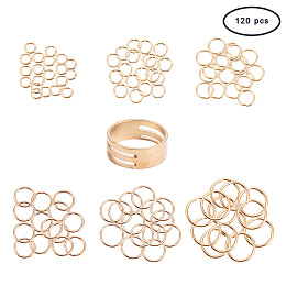 120pcs 3 Sizes Twisted Jumps Rings 304 Stainless Steel Jump Rings Open Jump  Ring Connectors O Rings for DIY Jewelry Craft Making Stainless Steel Color  