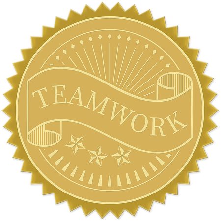 CRASPIRE Gold Foil Certificate Seals Teamwork 2
