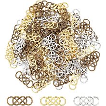 OLYCRAFT 120Pcs 3 Colors Infinity Connector Charms Alloy Connector Charms 8x5mm Hole Double Infinity Symbol Charm Connector Linker Pendant for DIY Bracelet Necklace Jewelry Making