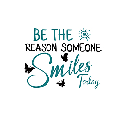 Arricraft 1 Sheet Be The Reason Someone Smiles Today Inspirational Quotes Wall Decals Vinyl Lettering Wall Stickers for Bedroom Living Room Home Decor About 13.8x11inch (35x28 cm)