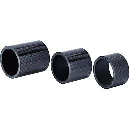 BENECREAT 3Pcs Carbon Fiber Bicycle Front Fork Washers, 20/30/40mm Bicycle Headset Spacer for 1 1/8 Inch Road Mountain Bike Stem Spacers