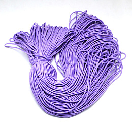 Honeyhandy Polyester & Spandex Cord Ropes, 16-Ply, Medium Purple, 2mm, about 109.36 yards(100m)/bundle