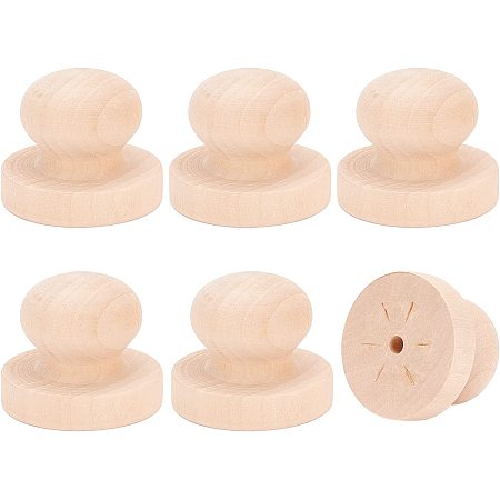 BENECREAT Wooden Stamp Handle Custom Stamp for DIY Wood Crafts Stamp Embossing Tool, Envelopes, Wedding Invitations, Height: 1.5 inch/40mm