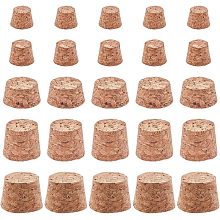 GORGECRAFT 50PCS 5 Sizes Cork Bottle Stoppers Tapered Cork Plugs 0.4 to 0.8 Inch Diameter Wooden Wine Bottle Cork Lids Natural Soft Wood Replacement Accessories for Wine Beer Bottle Glass