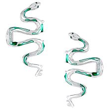 2Pcs Snake Shape Alloy Claw Hair Clips Non Slip Enamel Hair Catch Clips Woman Girl Enamel Hair Clamps Large Jaw Comfortable to Clip Hair Claws for Hair Styling Accessories