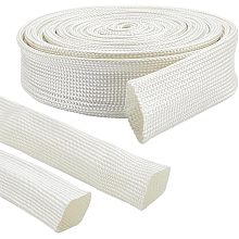 BENECREAT 16 Ft White Dock Guards Rope Cover, Sailing Docking Anchoring Equipment ID 20mm Boat Line Chafe Guards Anti Chafe for Yacht, Sailboats, Kayaks