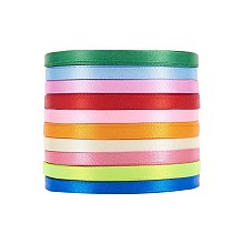 SUNNYCLUE 10Rolls 1/4" 25 Yards/Roll Pretty Ribbon for Festive Decoration DIY Crafts Arts & Garden, Mixed Color