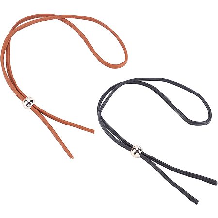  PU Leather Drawstring Pull String Purse Strap Replacement for  Bucket Bag Brown 2#