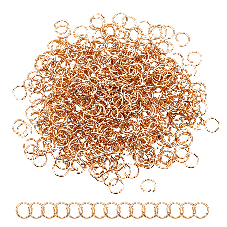 UNICRAFTALE about 500pcs Real 24K Gold Plated Open Jump Rings 304 Stainless Steel O Shape Rings Jewelry Findings for DIY Bracelets Necklaces Jewelry Craft Making