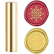 CRASPIRE Wax Seal Stamp Snowflake Sealing Wax Stamps 15mm Mini Brass Sealing Stamp Column Sealing Wax for Wedding Invitation Envelope Embellishment Decoration Card