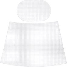 CHGCRAFT 3Pcs Plastic Mesh Canvas Bag Sheets Plastic Net Cover DIY Crafting Handbag Accessories Yarn Crafting Knit and Crochet Projects for Purse Making Supplies, 277x408x1.5mm