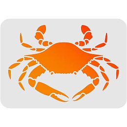 FINGERINSPIRE Crab Stencils 11.7x8.3 Inch/29.7x21cm Ocean Animal Stencil Templates Decoration Sea Creatures Stencil for Painting On Wood Canvas Paper Fabric Walls Furniture