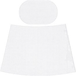 CHGCRAFT 3Pcs Plastic Mesh Canvas Bag Sheets Plastic Net Cover DIY Crafting Handbag Accessories Yarn Crafting Knit and Crochet Projects for Purse Making Supplies, 277x408x1.5mm