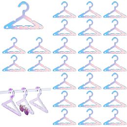 PandaHall Elite 30pcs Earring Hanger Clothes Hanger Shape Earring Holder Necklace Mini Hanger Rack Jewelry Display Dangle Earring Hanging Organizer Acrylic Ear Studs Display for Retail Show Personal