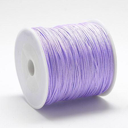 Honeyhandy Nylon Thread, Chinese Knotting Cord, Plum, 0.8mm, about 109.36 yards(100m)/roll