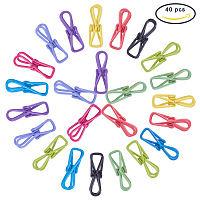 PandaHall 40pcs Mixed Color Iron Wire Clips Pins Hanging Holder Clips Utility Clip Clothesline Clothespins Fasteners Bag Sealing