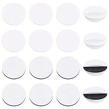 BENECREAT 160Pcs 2 Colors Double Sided Sticky Pads, Round Adhesive Foam Tape for Walls and Floor, Door, Plastics, Glasses, Metals, 2mm Thick