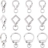 ARRICRAFT 3 Styles Swivel Snap Hooks, Spring Keychain Clip Spring Gate Rings Clasps Trigger Snap Buckle Keychain Buckle Organizing Accessory for Bag Belts Camping Dog Leas(0.8/1/1.1 inch)