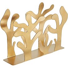 SUPERFINDINGS 1Pc Golden Tree Tabletop Napkin Holder Stainless Steel Napkin Holder Cocktail Napkin Holder Paper Napkins Holder for Kitchen Countertops Dining Table