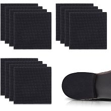 6 Pairs Non Slip Shoes Pads, Black Rubber Shoe Grips on Bottom of Shoes Shoe Sole Protector Heel and Sole Repair Sheets for Women Men Boots, Leather Shoes, High Heels