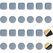 CHGCRAFT 24Pcs 2Styles Self Adhesive Plastic Furniture Sliders for Carpet Furniture Carpet Sliders Chair Leg Caps Anti-Scratch Prevents Flooring Damage Non-Slip Reusable Furniture Protector