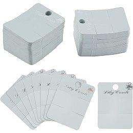 NBEADS 200 Pcs Hair Clip Display Cards, Plastic Clips Display Cards Rectangle Hairpin Display Cards for Hair Barrettes Accessories, Gray