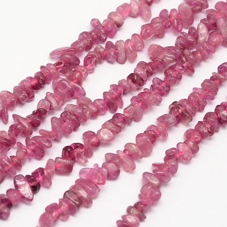 ARRICRAFT Chips Natural Tourmaline Beads Strands, 3~8x3~12x3~5mm, Hole: 1mm, about 16 inches