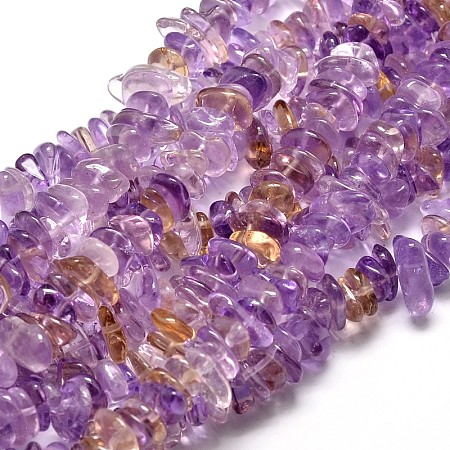 ARRICRAFT Natural Ametrine Chip Beads Strands, 9~15x9~15mm, Hole: 1mm, about 15.3 inches~15.9 inches
