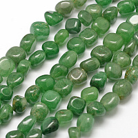 ARRICRAFT Natural Green Aventurine Beads Strands, Chip, 7~9x7~9x3~8mm, Hole: 1mm, about 42~47pcs/strand, 15.7 inches(40cm)