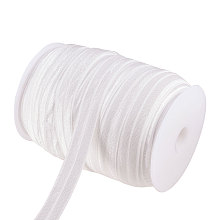 Flat Elastic Rubber Cord/Band, Webbing Garment Sewing Accessories, White, 15mm; about 75m/roll