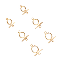 Unicraftale 304 Stainless Steel Toggle Clasps, Golden, 6.8x5.2x1.1cm; 18sets/box