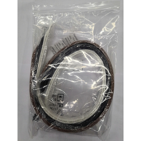 PANDAHALL ELITE PU Leather Bag Handles, for Purse Making Supplies, Mixed Color, 60x2.15~2.85x0.25cm, Hole: 1.8mm; 3 colors, 2pcs/color, 6pcs/set