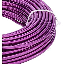 BENECREAT 65 Feet 7 Gauge Aluminum Wire Bendable Metal Sculpting Wire for Bonsai Trees, Floral, Home Decors and Other Arts Crafts Making, Purple