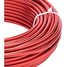 BENECREAT 65 Feet 7 Gauge Aluminum Wire Bendable Metal Sculpting Wire for Bonsai Trees, Floral, Home Decors and Other Arts Crafts Making, Red