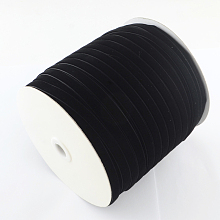 Honeyhandy 1/8 inch Single Face Velvet Ribbon, Black, 1/8 inch(3.2mm), about 200yards/roll(182.88m/roll)