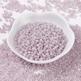 MGB Matsuno Glass Beads, Japanese Seed Beads, 8/0 Ceylon Seed Beads, Glass Round Hole Seed Beads, Thistle, 3x2mm, Hole: 1mm, about 14000pcs/bag, 450g/bag