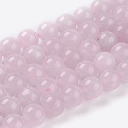 Honeyhandy Natural Rose Quartz Beads Strands, Round, 10mm, Hole: 1mm, 18pcs/strand, 7.5 inch