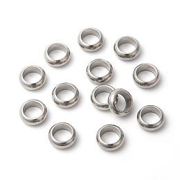 Honeyhandy 304 Stainless Steel Beads, Ring, 8x2.5mm, Hole: 5mm