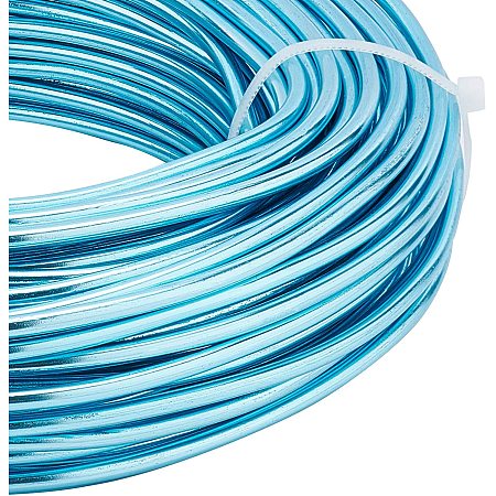 BENECREAT 82 Feet 9 Gauge Jewelry Craft Wire Aluminum Wire Bendable Metal Sculpting Wire for Bonsai Trees, Floral, Arts Crafts Making, Turquoise