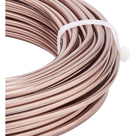 BENECREAT 65 Feet 7 Gauge Aluminum Wire Bendable Metal Sculpting Wire for Bonsai Trees, Floral, Home Decors and Other Arts Crafts Making, Camel