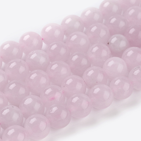 Honeyhandy Natural Rose Quartz Beads Strands, Round, 10mm, Hole: 1mm, 18pcs/strand, 7.5 inch