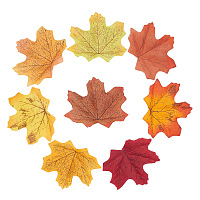 PandaHall Elite about 800PCS 8 Styles Artificial Maple Leaves Fall Wedding Flowers Artificial Maple Leaf Art Flowers for Party